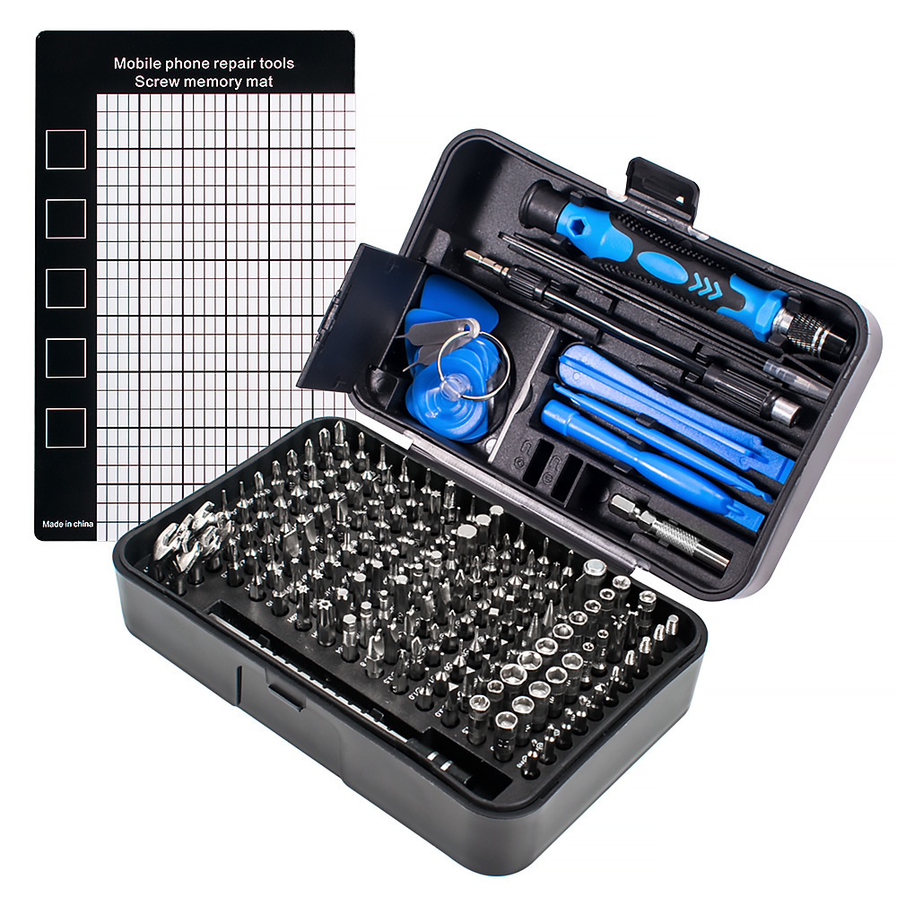 Electronics Repair Tools - 170-delige precisieschroevendraaierset van CRV-legeringsstaal, magnetische reparatieset