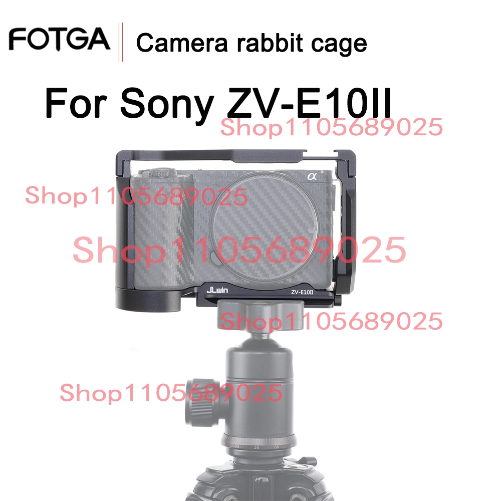 Sony Camera Zv-E10 - ZVE10II Camera Kooi Met Houten Handvat