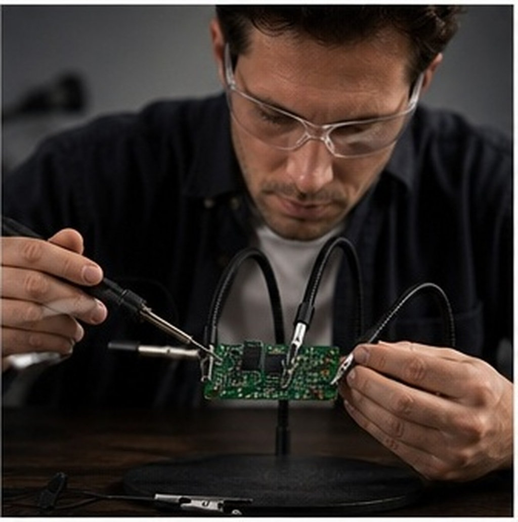 Electronics Repair Tools - 3 stuks soldeerwerkbankklemmen met flexibele armen