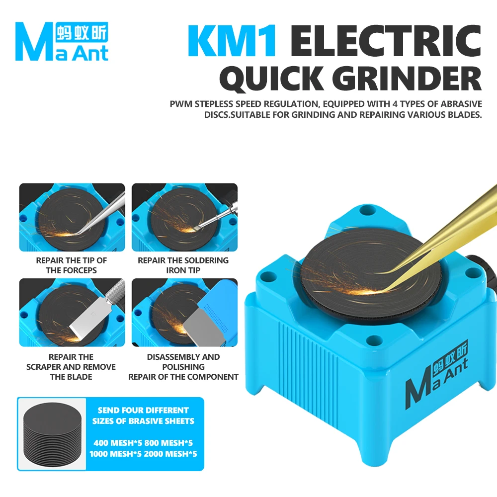 Electronics Repair Tools - MaAnt KM1 elektrische slijpmachine, 7000–15000 toeren